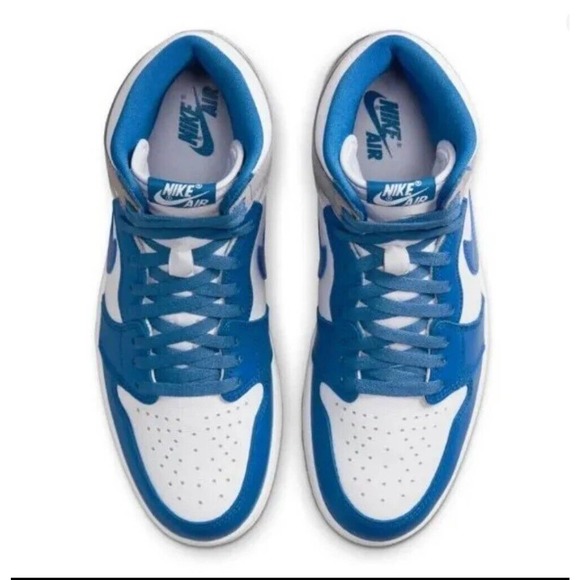 BRAND NEW 2023 NIKE AIR JORDAN 1 HIGH OG TRUE BLUE SZ 18‎ DZ5485 410 SNEAKERS - Picture 8 of 9
